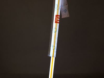 Sculpture STRAW LAMP